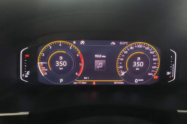 Used Volkswagen Teramont 2020 380TSI Four-Wheel Drive Comfort Edition China VI Standard Instrument Cluster