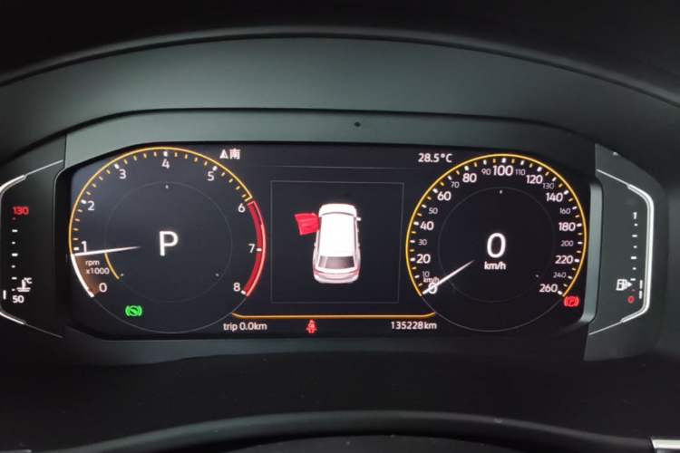 Used Volkswagen Teramont 2020 330TSI Two-Wheel-Drive Luxury Edition China VI Standard Instrument Cluster