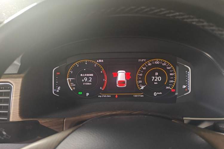 Used Volkswagen Teramont 2020 330TSI Two-Wheel-Drive Luxury Edition China VI Standard Instrument Cluster