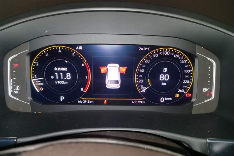 Used Volkswagen Teramont 2020 330TSI Two-Wheel-Drive Luxury Edition China VI Standard Instrument Cluster