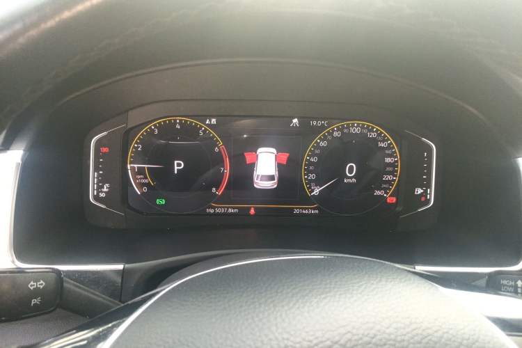 Used Volkswagen Teramont 2020 380TSI Four-Wheel Drive Luxury Version China VI Standard Instrument Cluster