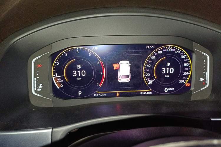 Used Volkswagen Teramont 2020 330TSI Two-Wheel-Drive Luxury Edition China VI Standard Instrument Cluster