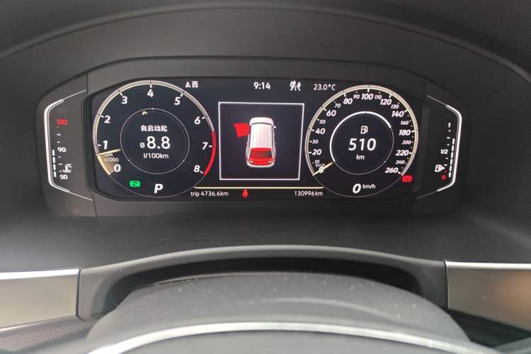 Used Volkswagen Teramont 2020 Revised Version 380TSI Four-Wheel Drive Luxury Edition Instrument Cluster