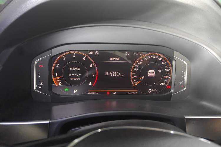 Used Volkswagen Teramont 2020 380TSI Four-Wheel Drive Luxury Version China VI Standard Instrument Cluster