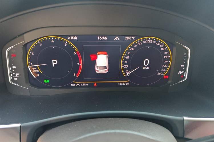 Used Volkswagen Teramont 2020 Revised Version 380TSI Four-Wheel Drive Luxury Edition Instrument Cluster