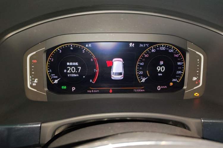 Used Volkswagen Teramont 2020 380TSI Four-Wheel Drive Comfort Edition China VI Standard Instrument Cluster
