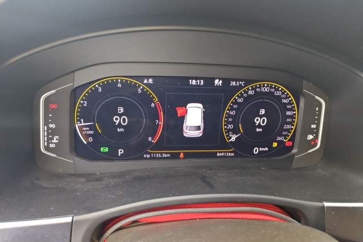 Used Volkswagen Teramont 2020 Revised Version 380TSI Four-Wheel Drive Luxury Edition Instrument Cluster
