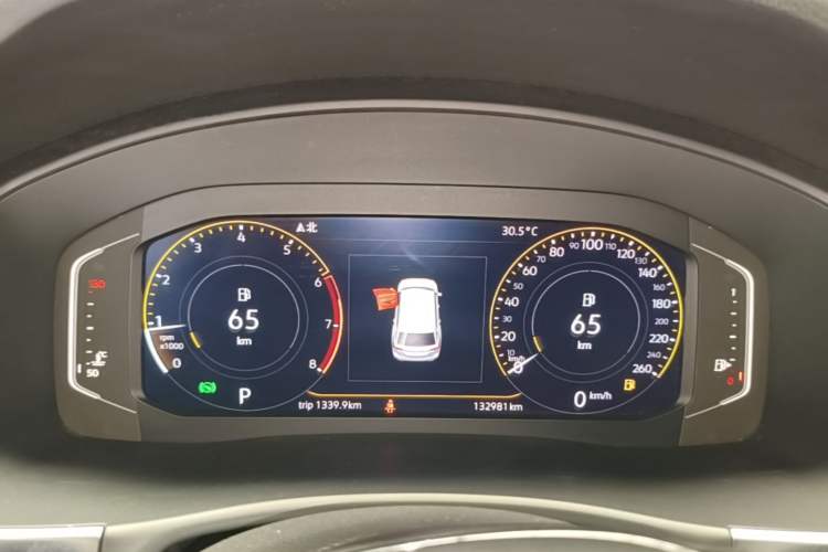 Used Volkswagen Teramont 2020 330TSI Two-Wheel-Drive Luxury Edition China VI Standard Instrument Cluster