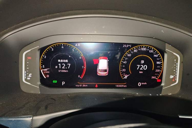 Used Volkswagen Teramont 2020 330TSI Two-Wheel-Drive Luxury Edition China VI Standard Instrument Cluster