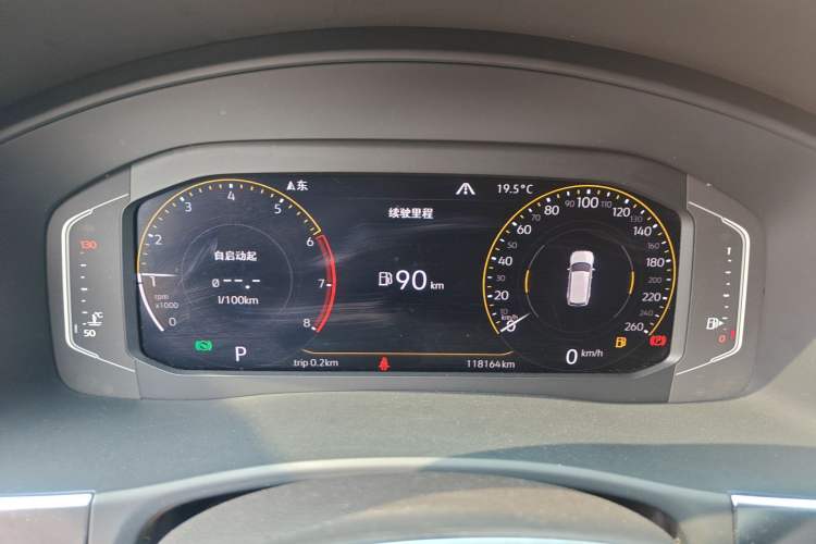 Used Volkswagen Teramont 2020 380TSI Four-Wheel Drive Luxury Version China VI Standard Instrument Cluster