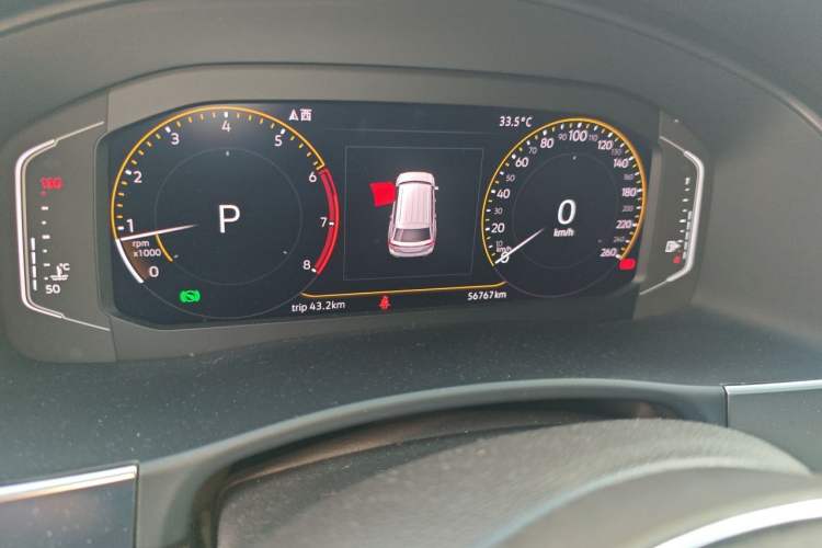 Used Volkswagen Teramont 2020 330TSI Two-Wheel-Drive Luxury Edition China VI Standard Odometer Close Up