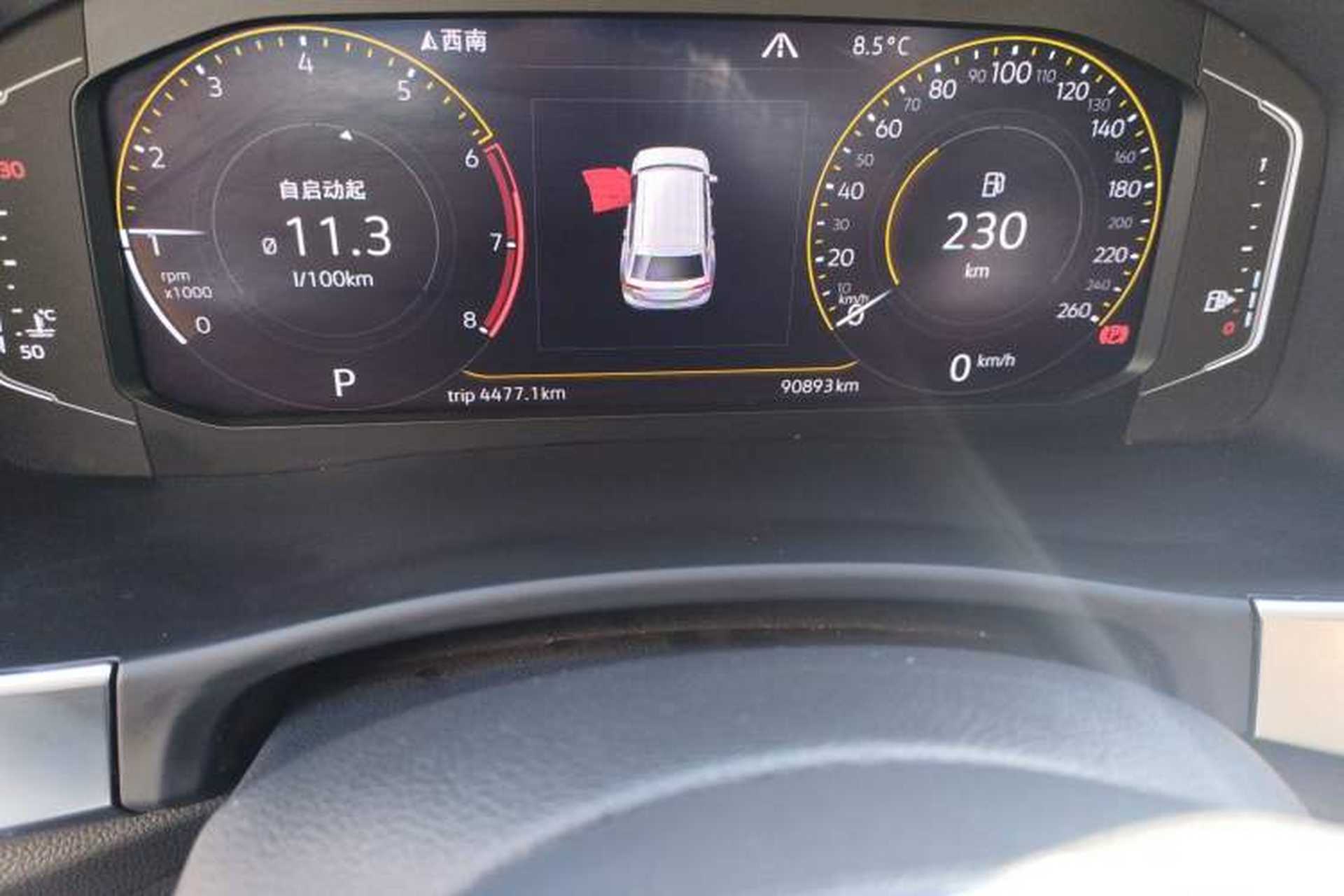 Used Volkswagen Teramont 2020 380TSI Four-Wheel Drive Luxury Version China VI Standard Odometer Close Up