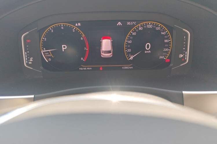 Used Volkswagen Teramont 2020 380TSI Four-Wheel Drive Luxury Version China VI Standard Odometer Close Up