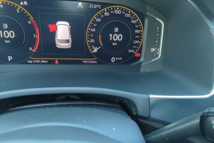 Used Volkswagen Teramont 2020 380TSI Four-Wheel Drive Luxury Version China VI Standard Odometer Close Up
