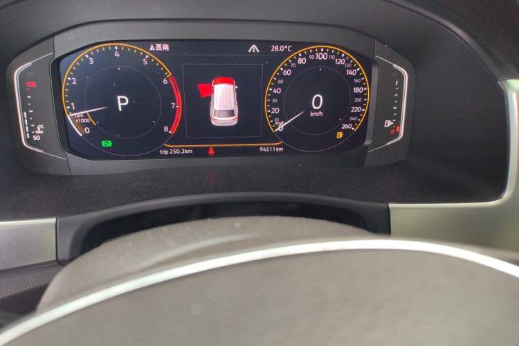 Used Volkswagen Teramont 2020 380TSI Four-Wheel Drive Luxury Version China VI Standard Odometer Close Up