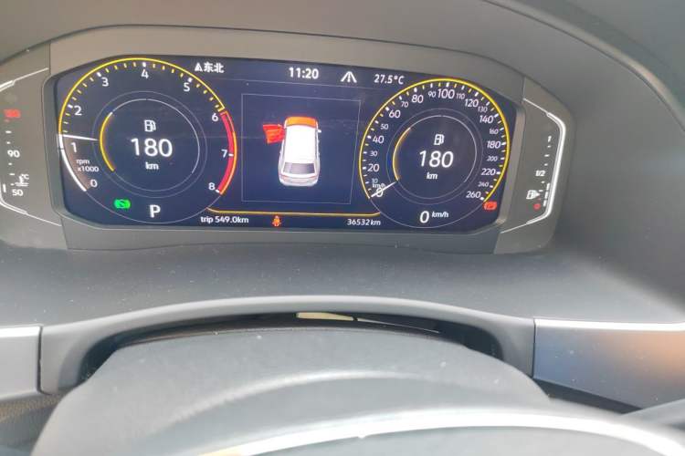 Used Volkswagen Teramont 2020 Revised Version 380TSI Four-Wheel Drive Luxury Edition Odometer Close Up