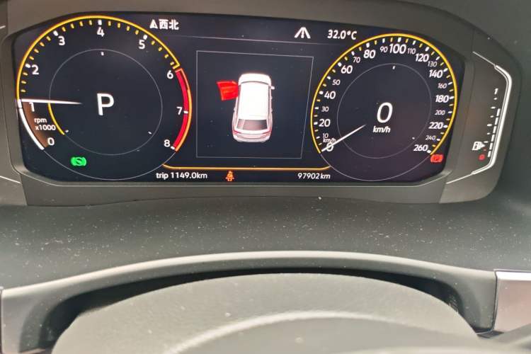 Used Volkswagen Teramont 2020 380TSI Four-Wheel Drive Luxury Version China VI Standard Odometer Close Up