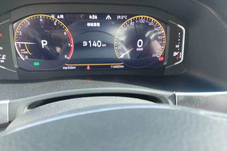 Used Volkswagen Teramont 2020 Revised Version 380TSI Four-Wheel Drive Luxury Edition Odometer Close Up