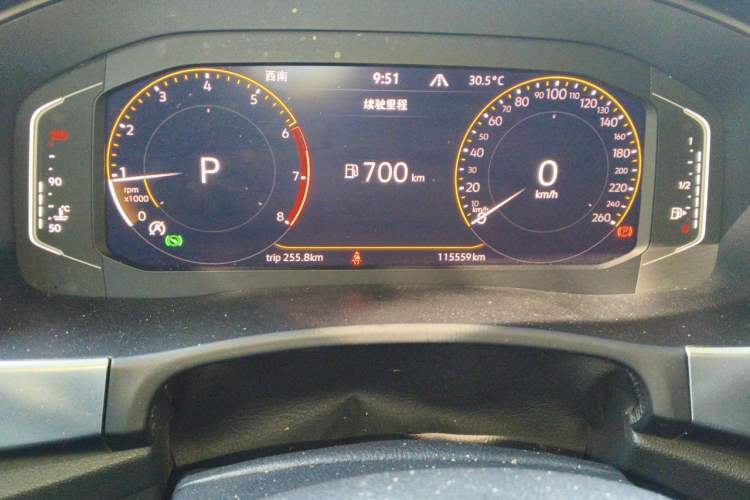 Used Volkswagen Teramont 2020 Revised Version 380TSI Four-Wheel Drive Comfort Edition Odometer Close Up