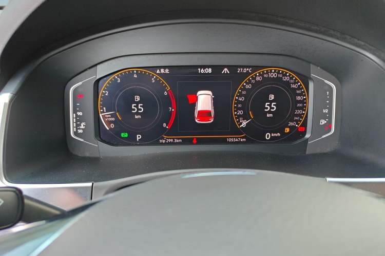 Used Volkswagen Teramont 2020 Revised Version 380TSI Four-Wheel Drive Luxury Edition Odometer Close Up