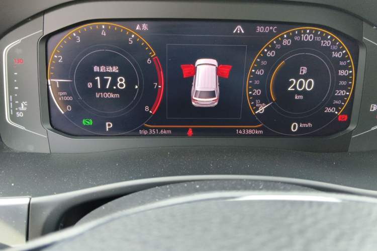 Used Volkswagen Teramont 2020 380TSI Four-Wheel Drive Luxury Version China VI Standard Odometer Close Up
