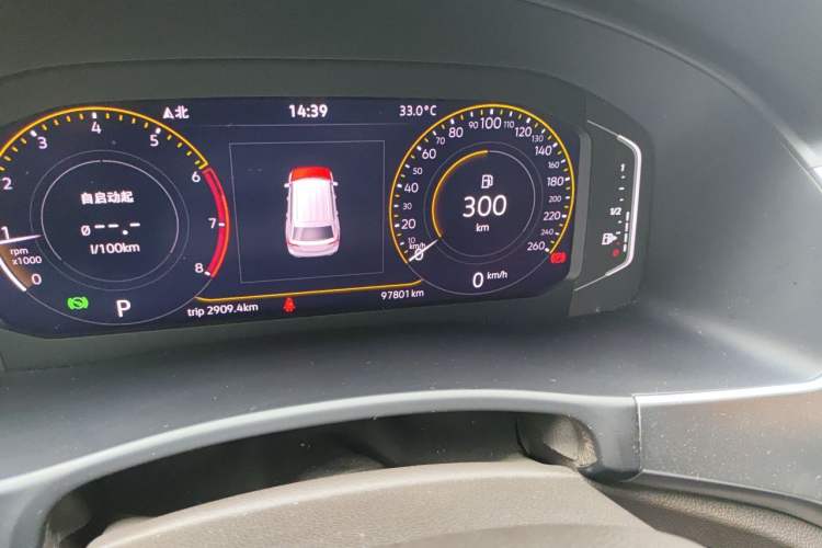 Used Volkswagen Teramont 2020 Revised Version 330TSI Two-Wheel Drive Luxury Edition Odometer Close Up