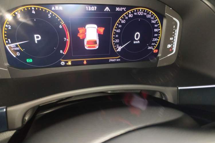 Used Volkswagen Teramont 2020 Revised Version 380TSI Four-Wheel Drive Luxury Edition Odometer Close Up
