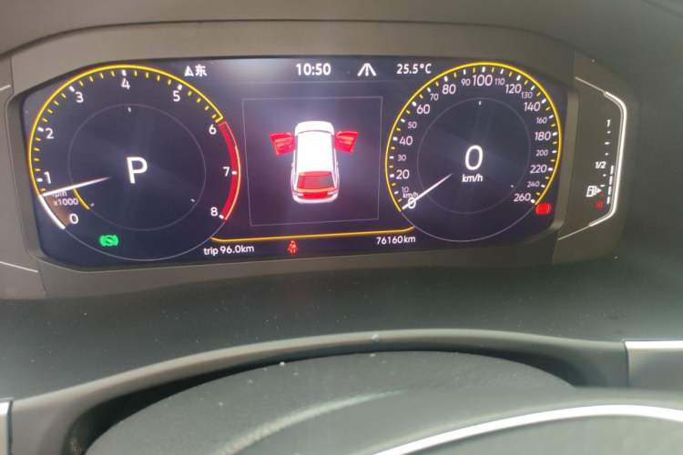 Used Volkswagen Teramont 2020 Revised Version 380TSI Four-Wheel Drive Luxury Edition Odometer Close Up