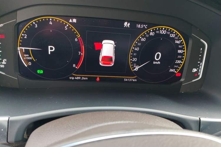 Used Volkswagen Teramont 2020 380TSI Four-Wheel Drive Luxury Version China VI Standard Odometer Close Up