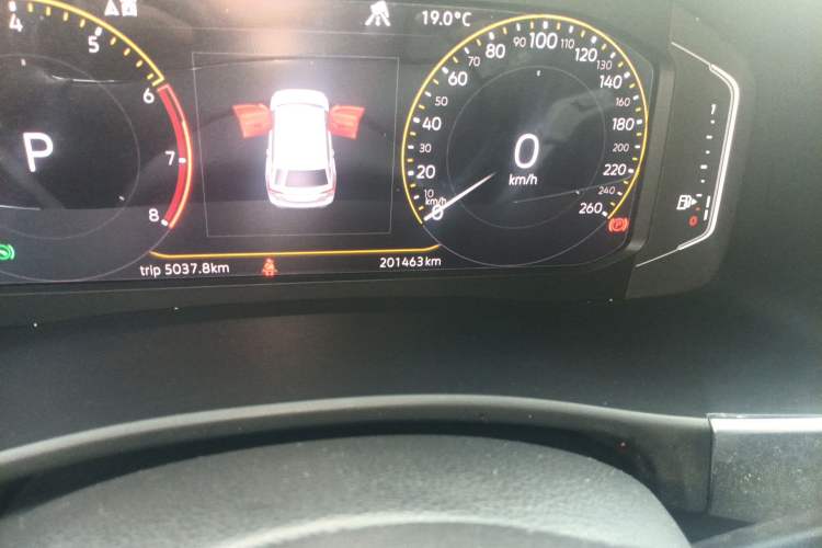 Used Volkswagen Teramont 2020 380TSI Four-Wheel Drive Luxury Version China VI Standard Odometer Close Up