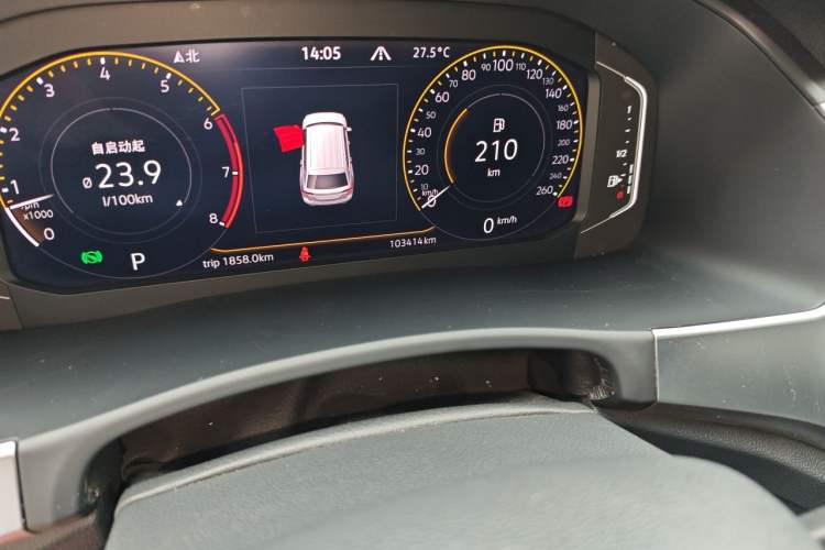 Used Volkswagen Teramont 2020 Revised Version 380TSI Four-Wheel Drive Luxury Edition Odometer Close Up