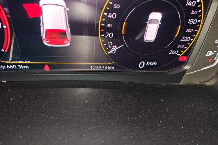 Used Volkswagen Teramont 2020 Revised Version 380TSI Four-Wheel Drive Luxury Edition Odometer Close Up