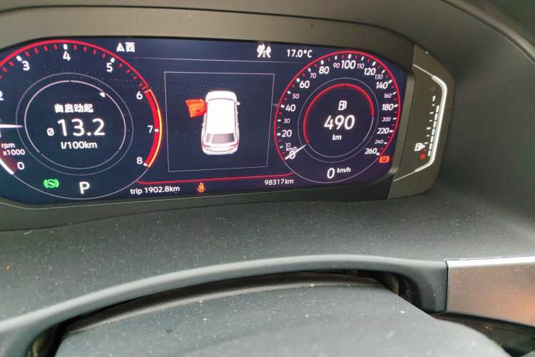 Used Volkswagen Teramont 2020 380TSI Four-Wheel Drive Luxury Version China VI Standard Odometer Close Up