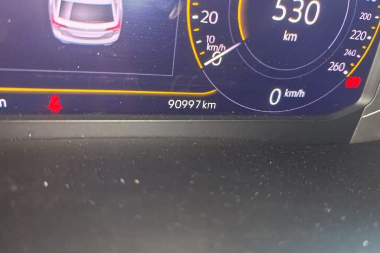 Used Volkswagen Teramont 2020 Revised Version 380TSI Four-Wheel Drive Luxury Edition Odometer Close Up