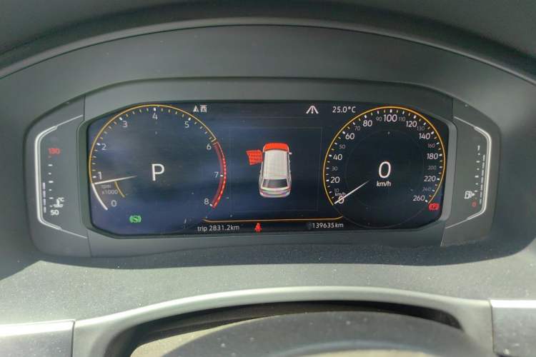 Used Volkswagen Teramont 2020 380TSI Four-Wheel Drive Luxury Version China VI Standard Odometer Close Up
