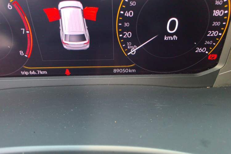 Used Volkswagen Teramont 2020 380TSI Four-Wheel Drive Luxury Version China VI Standard Odometer Close Up