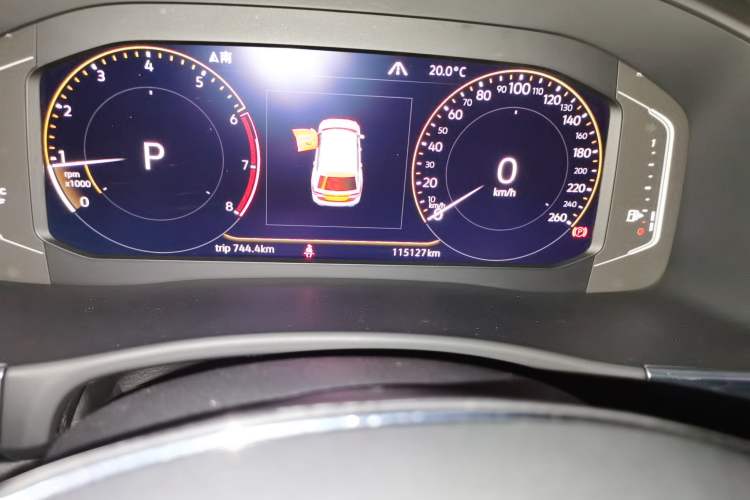 Used Volkswagen Teramont 2020 380TSI Four-Wheel Drive Luxury Version China VI Standard Odometer Close Up
