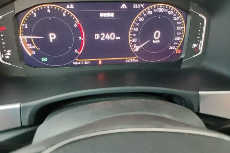 Used Volkswagen Teramont 2020 380TSI Four-Wheel Drive Comfort Edition China VI Standard Odometer Close Up