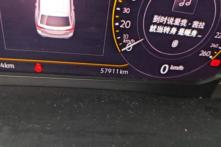 Used Volkswagen Teramont 2020 Revised Version 380TSI Four-Wheel Drive Luxury Edition Odometer Close Up