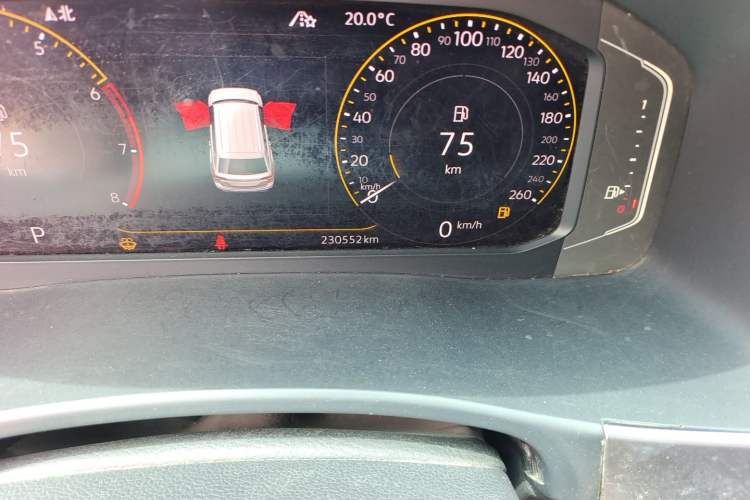 Used Volkswagen Teramont 2020 380TSI Four-Wheel Drive Luxury Version China VI Standard Odometer Close Up