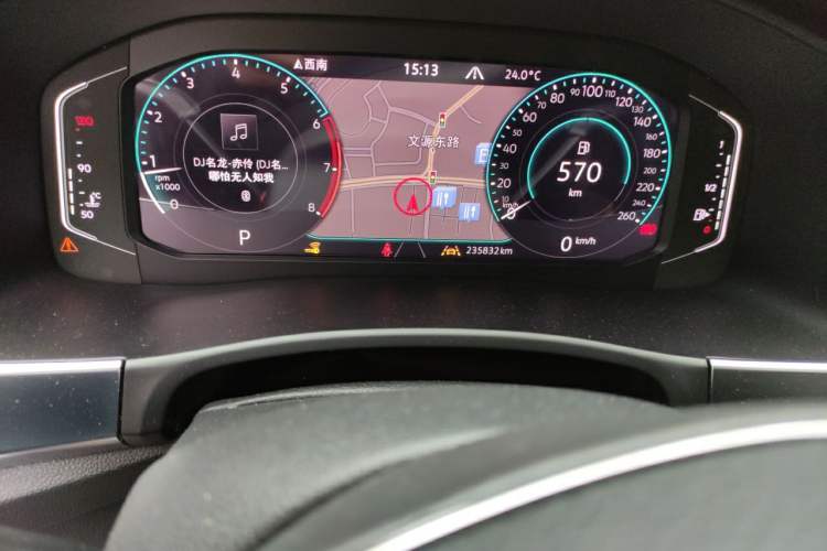Used Volkswagen Teramont 2020 Revised Version 380TSI Four-Wheel Drive Flagship Edition Odometer Close Up