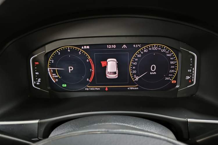 Used Volkswagen Teramont 2020 Revised Version 380TSI Four-Wheel Drive Luxury Edition Odometer Close Up