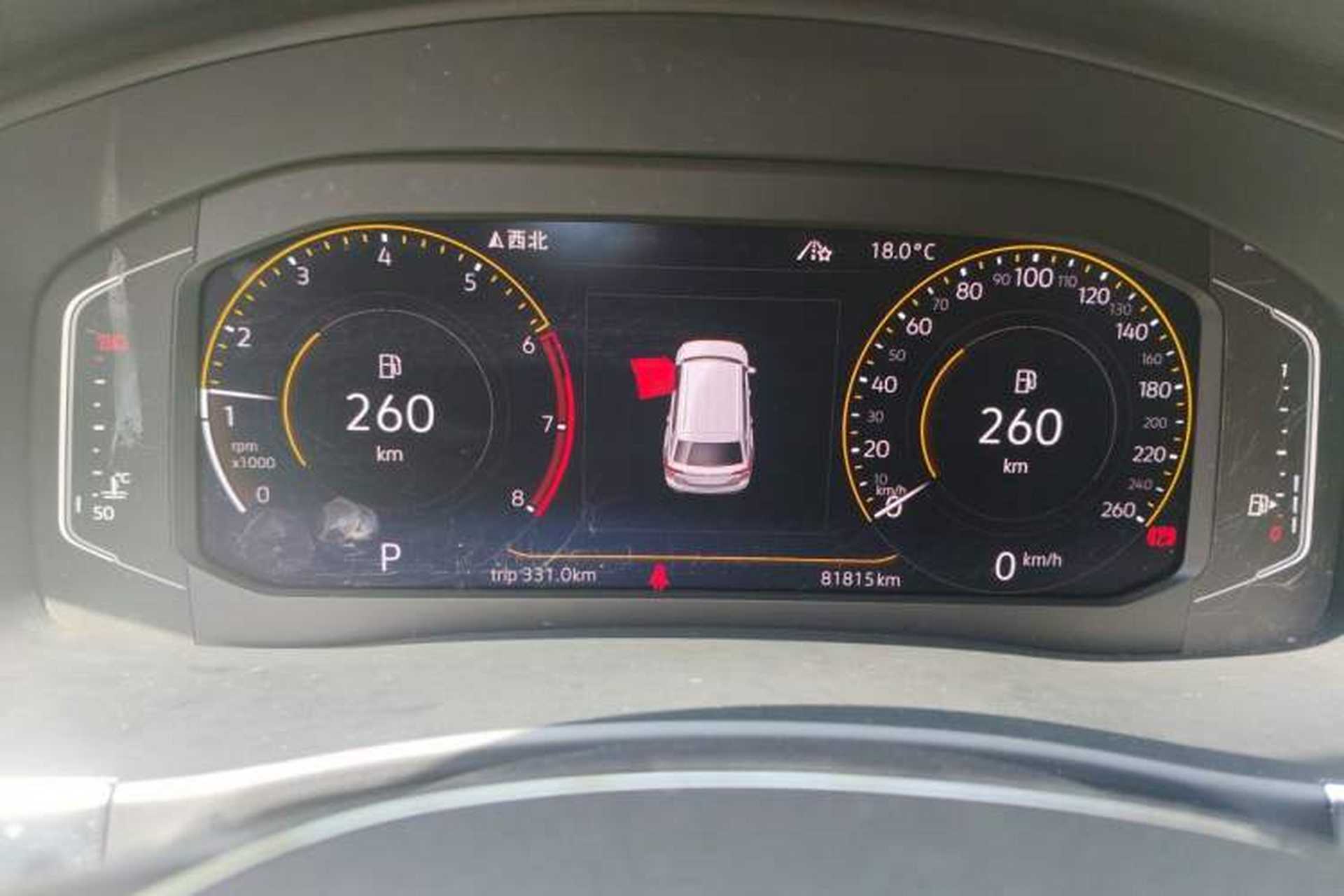 Used Volkswagen Teramont 2020 380TSI Four-Wheel Drive Comfort Edition China VI Standard Instrument Cluster