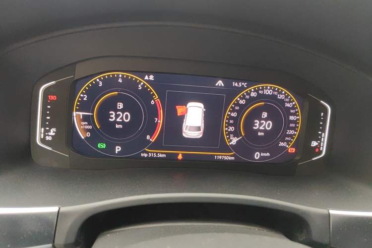 Used Volkswagen Teramont 2020 380TSI Four-Wheel Drive Luxury Version China VI Standard Instrument Cluster