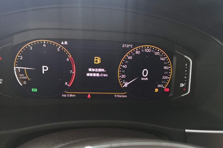 Used Volkswagen Teramont 2020 330TSI Two-Wheel-Drive Luxury Edition China VI Standard Instrument Cluster