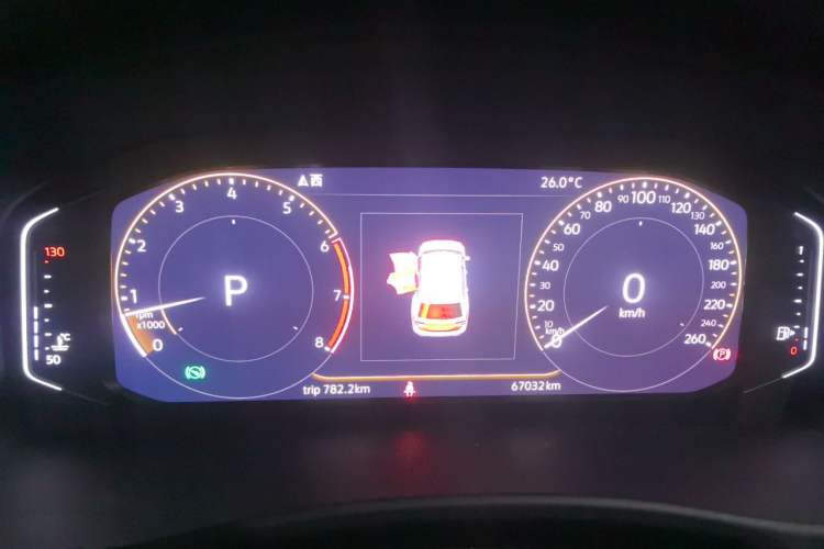 Used Volkswagen Teramont 2020 330TSI Two-Wheel-Drive Luxury Edition China VI Standard Instrument Cluster