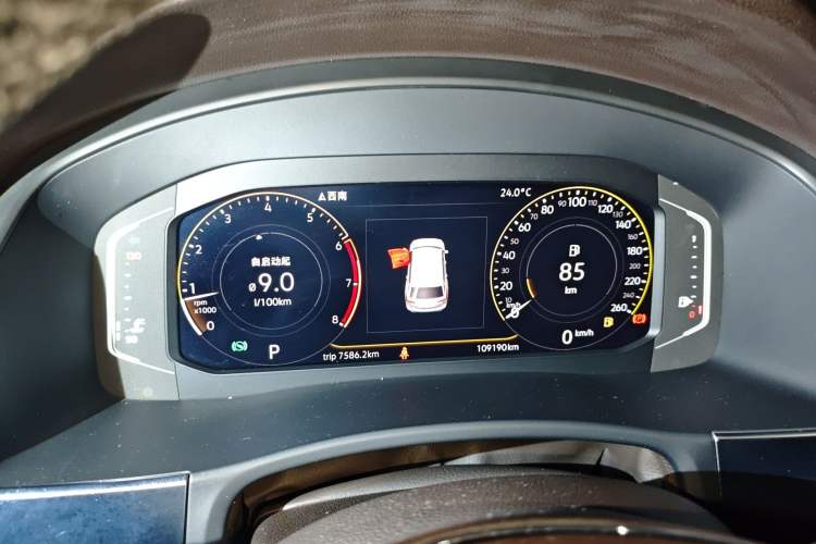 Used Volkswagen Teramont 2020 330TSI Two-Wheel-Drive Luxury Edition China VI Standard Instrument Cluster