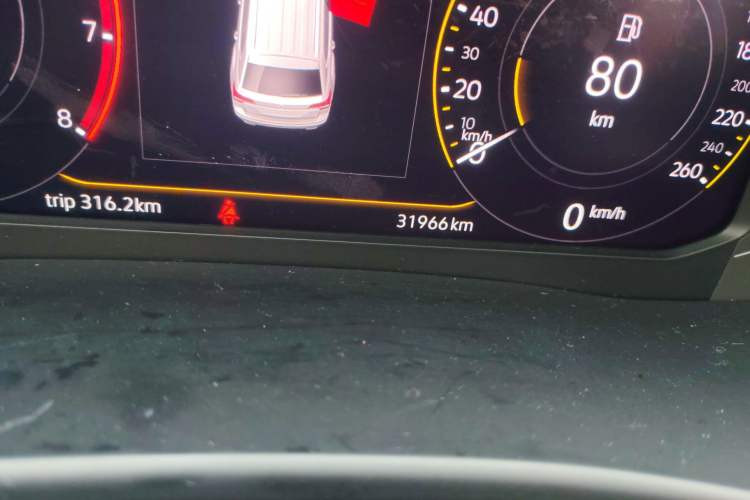 Used Volkswagen Teramont 2020 380TSI Four-Wheel Drive Luxury Version China VI Standard Odometer Close Up