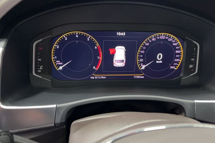 Used Volkswagen Teramont 2020 Revised Version 380TSI Four-Wheel Drive Luxury Edition Odometer Close Up