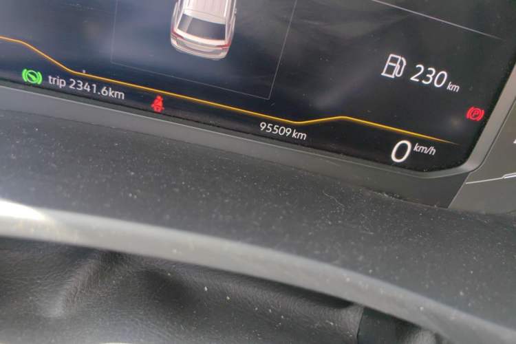 Used Volkswagen Teramont 2020 Revised Version 380TSI Four-Wheel Drive Luxury Edition Odometer Close Up
